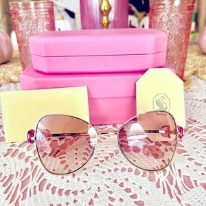 NWT Swarovski Pink Crystal Sunglasses